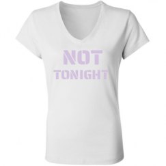 Ladies Slim Fit V-Neck Jersey Tee