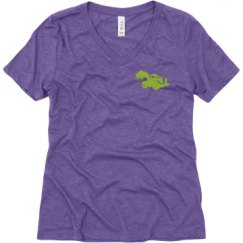 Ladies Relaxed Fit Super Soft Triblend V-Neck Tee