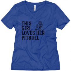 Ladies Relaxed Fit V-Neck Tee