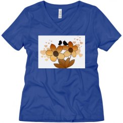 Ladies Relaxed Fit V-Neck Tee