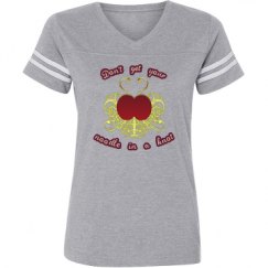 Ladies Relaxed Fit Vintage Sports Tee