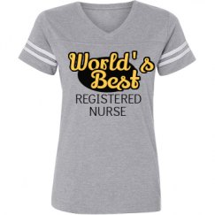 Ladies Relaxed Fit Vintage Sports Tee