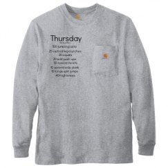 Unisex Carhartt Pocket Long Sleeve Tee