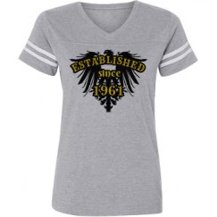 Ladies Relaxed Fit Vintage Sports Tee