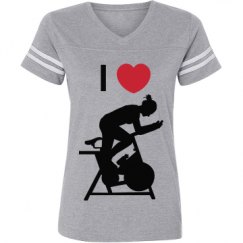 Ladies Relaxed Fit Vintage Sports Tee