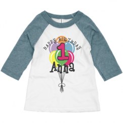 Toddler 3/4 Sleeve Raglan Tee