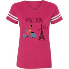 Ladies Relaxed Fit Vintage Sports Tee