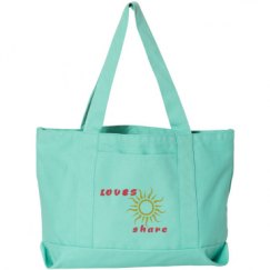 Seaside Cotton Canvas Pigment-Dyed Boat Tote Bag