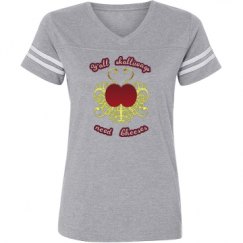 Ladies Relaxed Fit Vintage Sports Tee