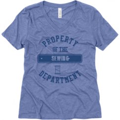 Ladies Relaxed Fit Super Soft Triblend V-Neck Tee