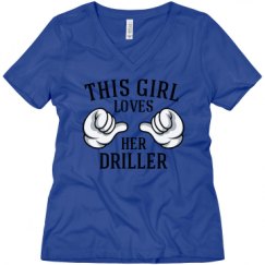 Ladies Relaxed Fit V-Neck Tee