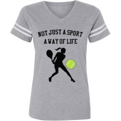 Ladies Relaxed Fit Vintage Sports Tee