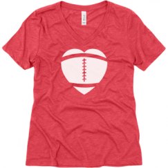 Ladies Relaxed Fit Super Soft Triblend V-Neck Tee