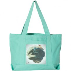 Seaside Cotton Canvas Pigment-Dyed Boat Tote Bag