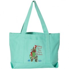 Seaside Cotton Canvas Pigment-Dyed Boat Tote Bag