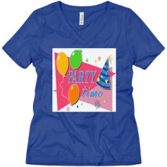 Ladies Relaxed Fit V-Neck Tee