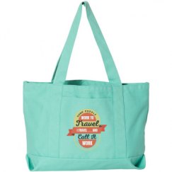 Seaside Cotton Canvas Pigment-Dyed Boat Tote Bag