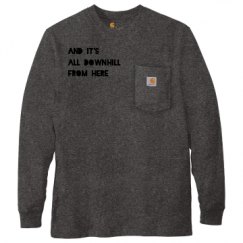 Unisex Carhartt Pocket Long Sleeve Tee