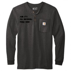 Unisex Carhartt Long Sleeve Henley Tee 