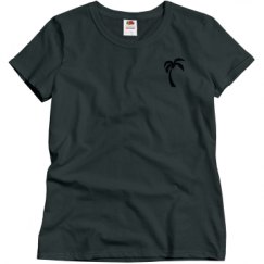 Ladies Semi-Fitted Relaxed Fit Basic Tee