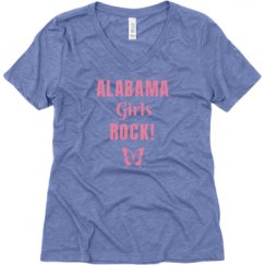 Ladies Relaxed Fit Super Soft Triblend V-Neck Tee