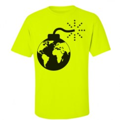 Unisex Ultra Cotton Safety Neon Crewneck Tee