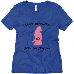 Ladies Relaxed Fit V-Neck Tee