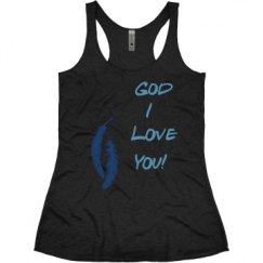 Ladies Slim Fit Super Soft Racerback Triblend Tank