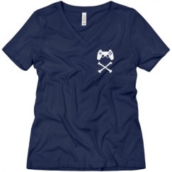 Ladies Relaxed Fit V-Neck Tee