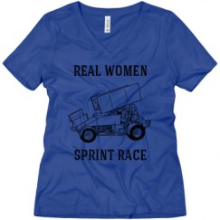 Ladies Relaxed Fit V-Neck Tee