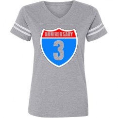 Ladies Relaxed Fit Vintage Sports Tee