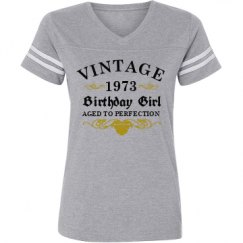 Ladies Relaxed Fit Vintage Sports Tee