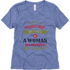 Ladies Relaxed Fit Super Soft Triblend V-Neck Tee