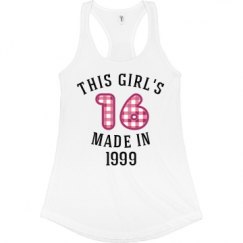 Ladies Slim Fit Racerback Tank Top