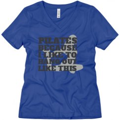 Ladies Relaxed Fit V-Neck Tee