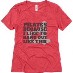 Ladies Relaxed Fit Super Soft Triblend V-Neck Tee