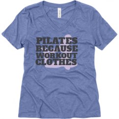 Ladies Relaxed Fit Super Soft Triblend V-Neck Tee