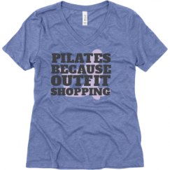 Ladies Relaxed Fit Super Soft Triblend V-Neck Tee