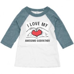 Toddler 3/4 Sleeve Raglan Tee