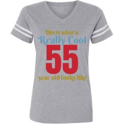 Ladies Relaxed Fit Vintage Sports Tee