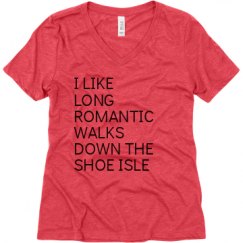 Ladies Relaxed Fit Super Soft Triblend V-Neck Tee