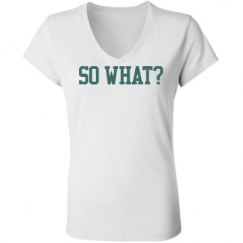 Ladies Slim Fit V-Neck Jersey Tee