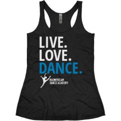 Ladies Slim Fit Super Soft Racerback Triblend Tank