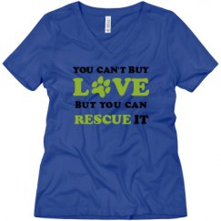 Ladies Relaxed Fit V-Neck Tee