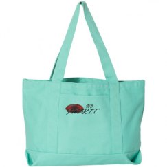 Seaside Cotton Canvas Pigment-Dyed Boat Tote Bag