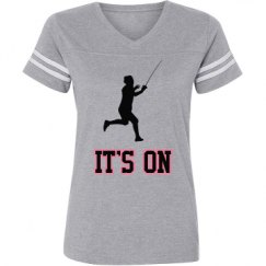 Ladies Relaxed Fit Vintage Sports Tee