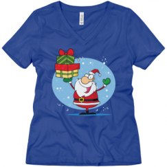 Ladies Relaxed Fit V-Neck Tee