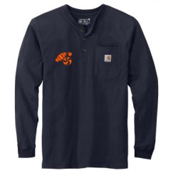 Unisex Carhartt Long Sleeve Henley Tee 