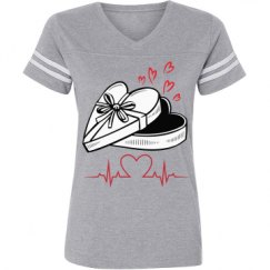 Ladies Relaxed Fit Vintage Sports Tee