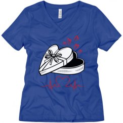 Ladies Relaxed Fit V-Neck Tee